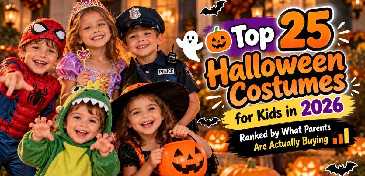 Kids dressed as Spider-Man, a princess, a police officer, a dinosaur and a witch: top 25 Halloween costumes for kids in 2026